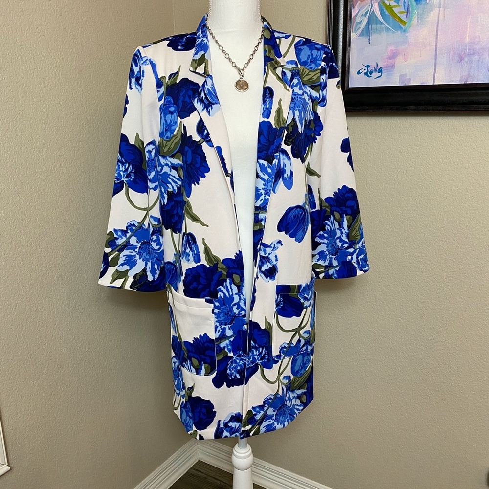 NYCC Women’s Floral Open Jacket Blazer